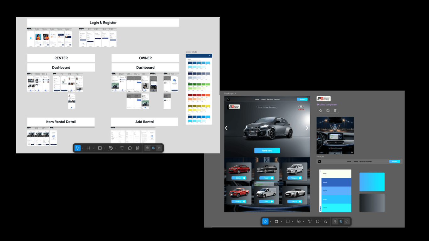 Web Design Portfolio - UI/UX design mockups and prototypes